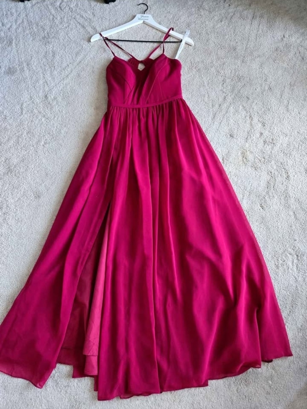 Azazie Burgundy Cora Dress